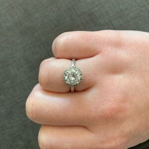 Sterling Silver NF CZ Ring Size 7